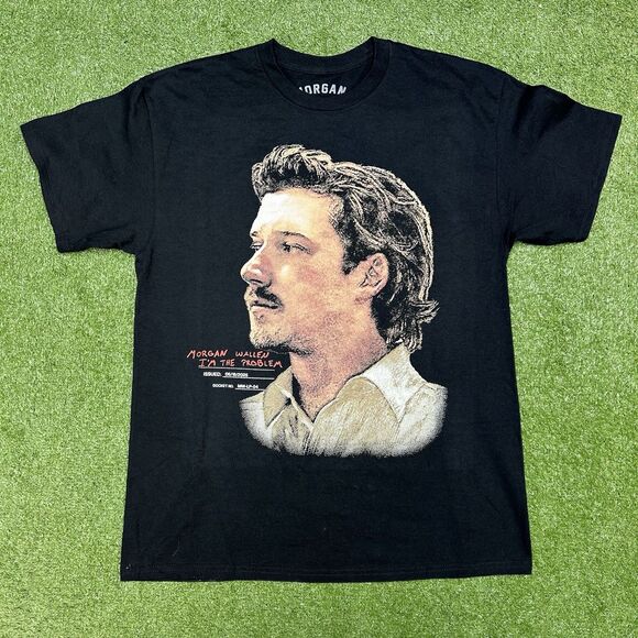 2025 Exclusive Morgan Wallen I’m The Problem Short Sleeve Black T-Shirt - Picture 1 of 11